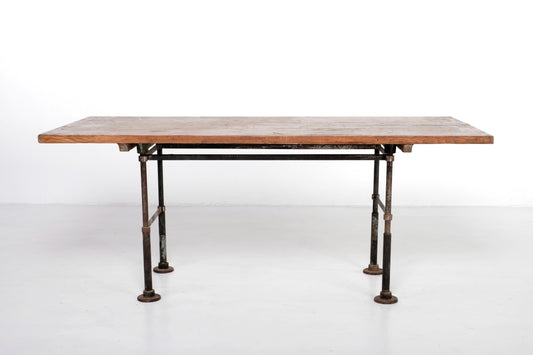 INDUSTRIAL PIPE WOODEN DINING TABLE #1