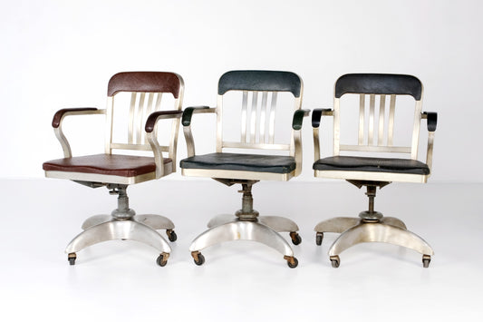 INDUSTRIAL OFFICE SWIVEL ARMCHAIRS BY: GOODFORM