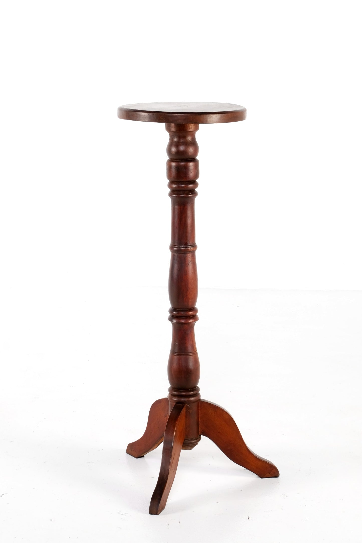 ANTIQUE WOODEN TABLE PEDESTAL STANDS