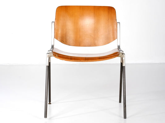VINTAGE IRON CAST STACKING CHAIR BY: JSC CASTELLI