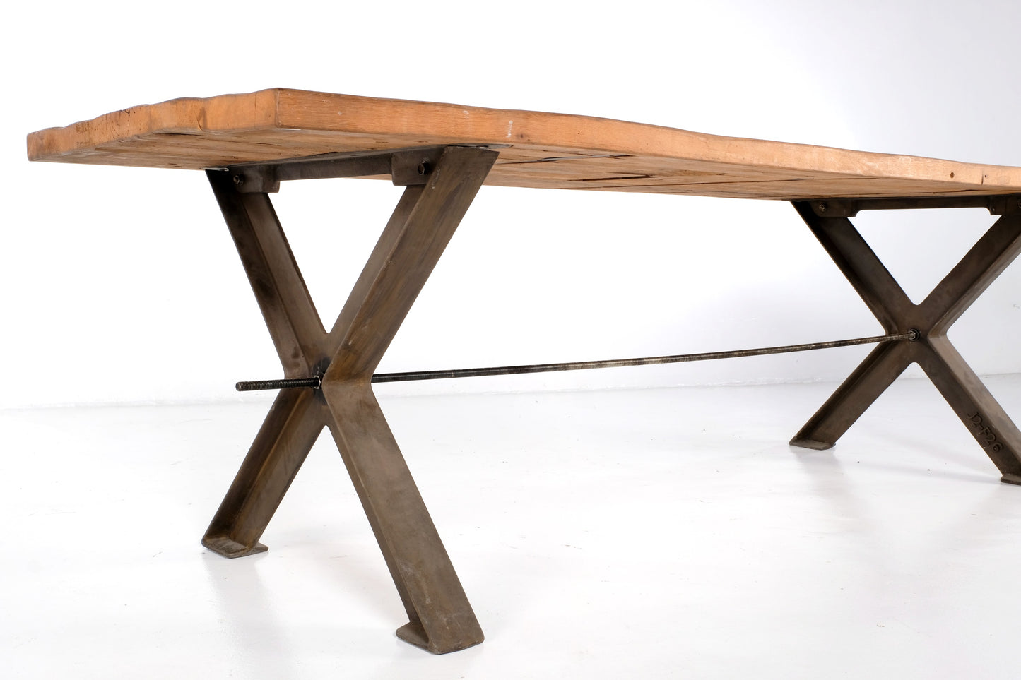 STEEL X BASE KITCHEN DINING TABLE