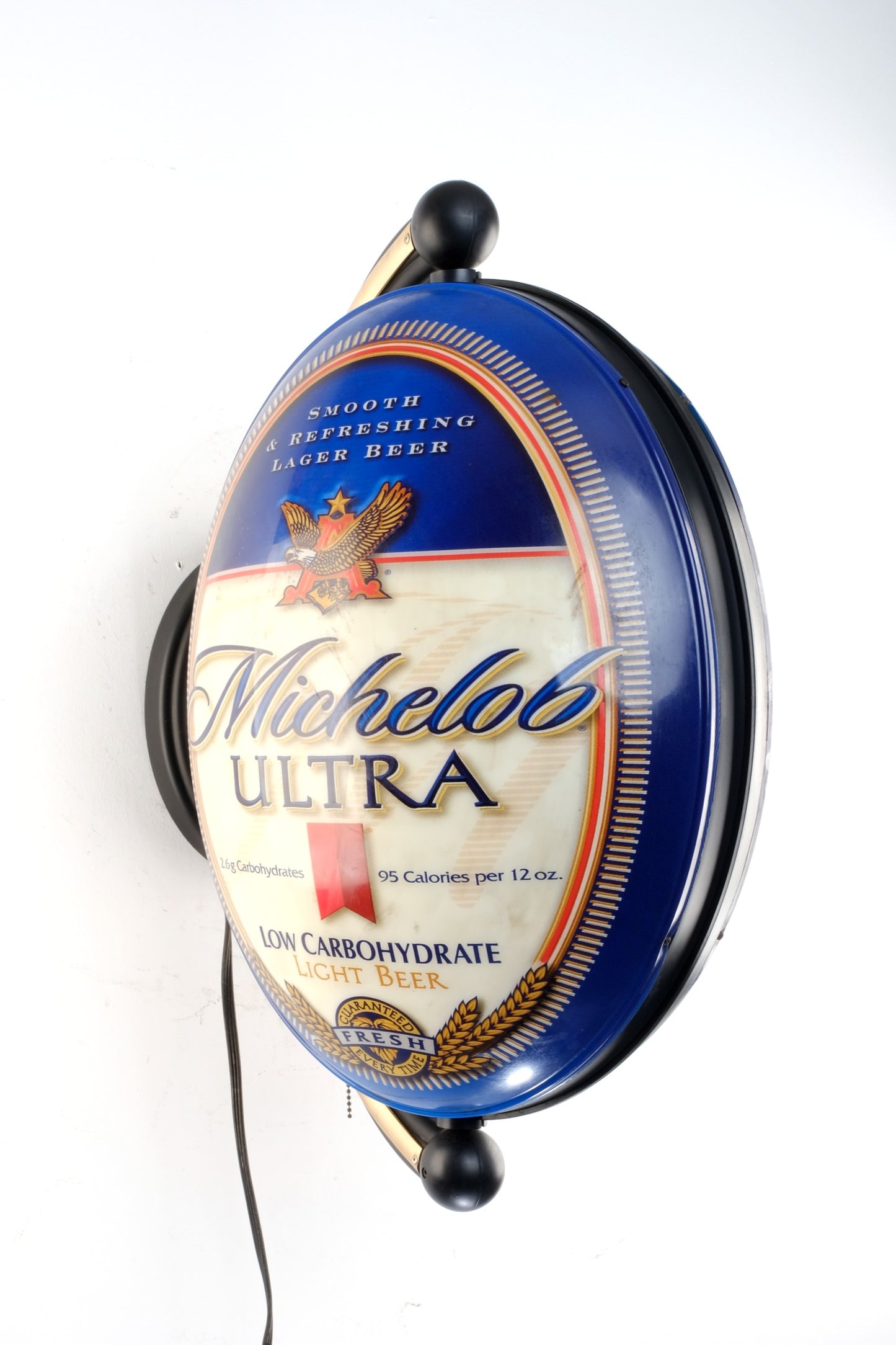 MICHELOB ULTRA LIGHT ELECTRONIC ROTATING BAR WALL LIGHT