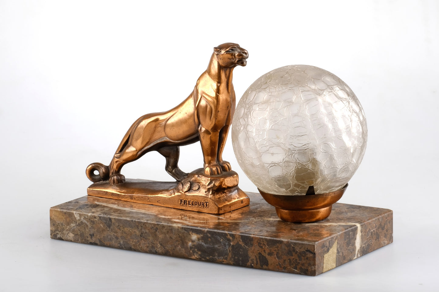 FRENCH ART DECO “LEOPARD PANTHER LAMP”