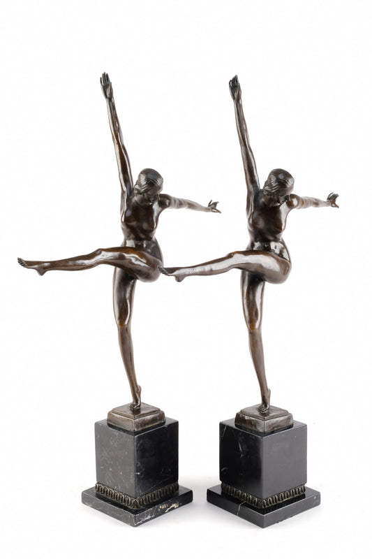 FRENCH ART DECO “PAIR OF DANCE WITH RING”