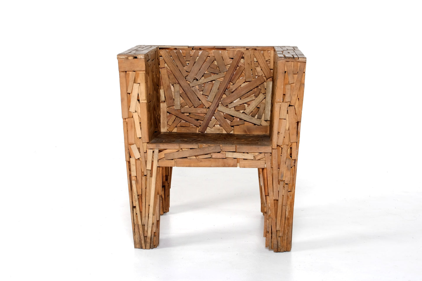 WOODENTEAK POPSICLE PUZZLE OUTDOOR BENCH