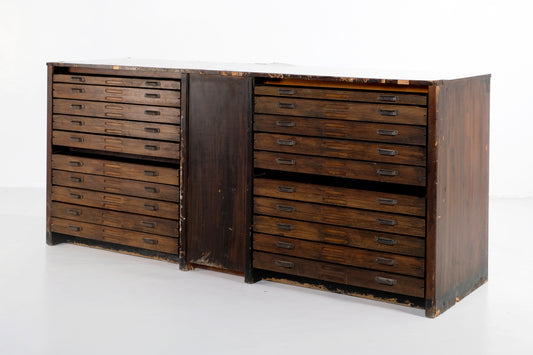 VINTAGE WOOD TOOLBOX/CABINET