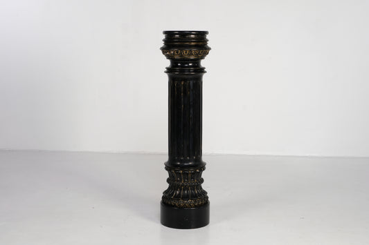 DORIC BLACK WOOD PEDESTAL