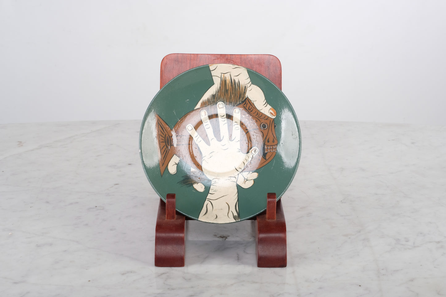 EUROPEAN ARTISTIC STYLE CERAMIC CLAY PLATE