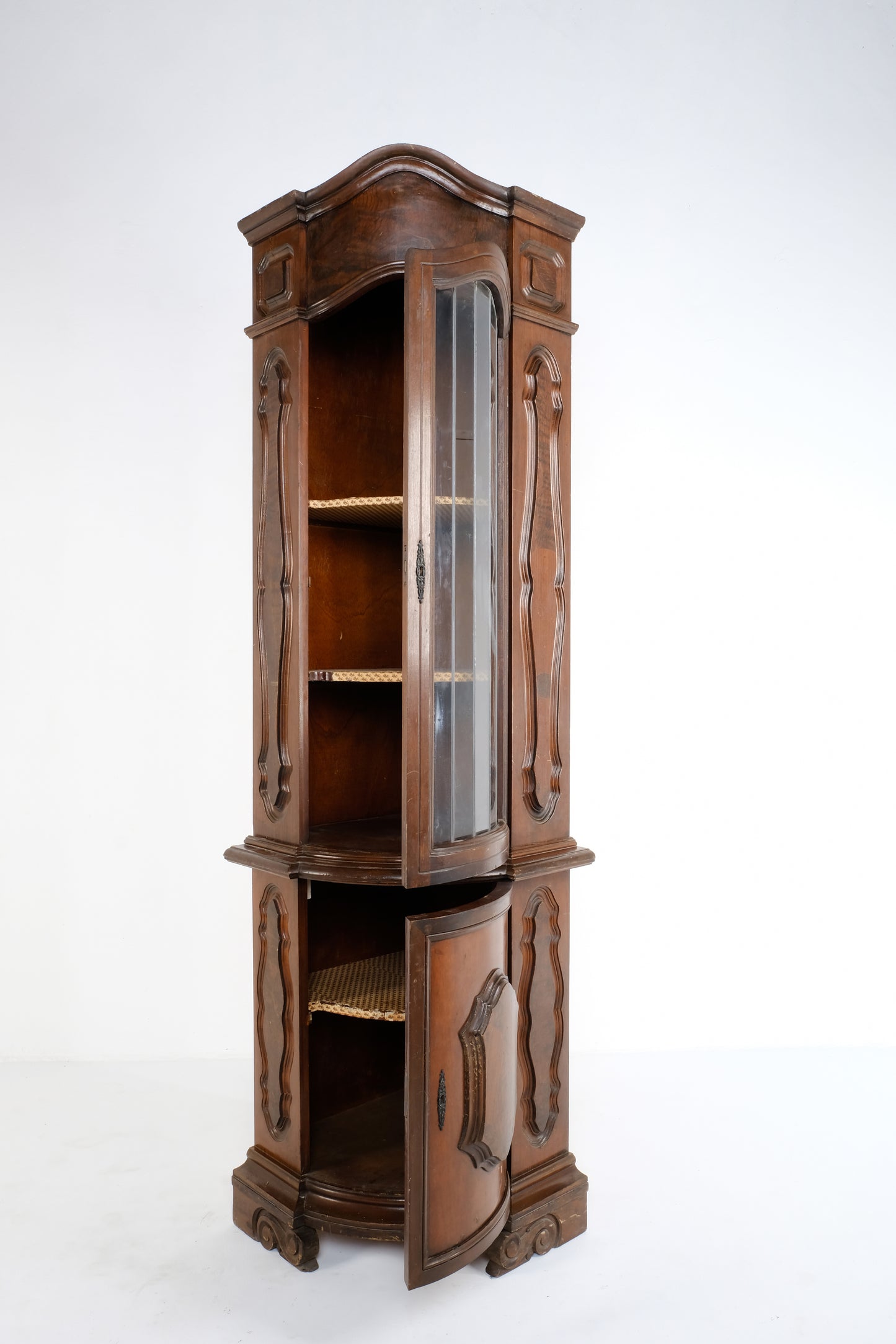 ANTIQUE CORNER FRENCH CABINET