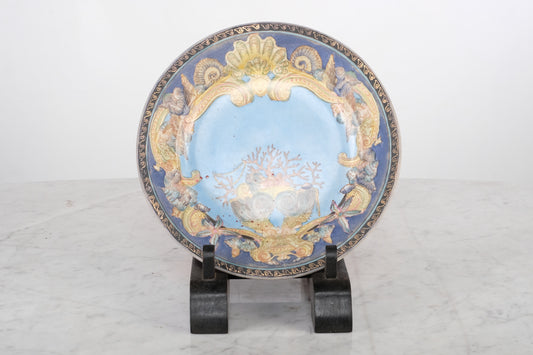 RARE OCEAN DEEP BLUE  1895 WONG LEE PLATE