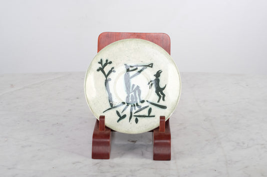 CLASSIC ART OF HAPPINES CERAMIC CLAY PLATE